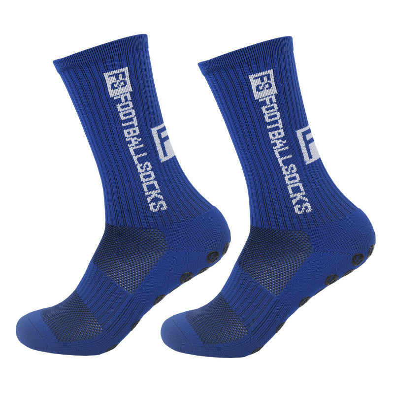 blauwe antislip sportsokken