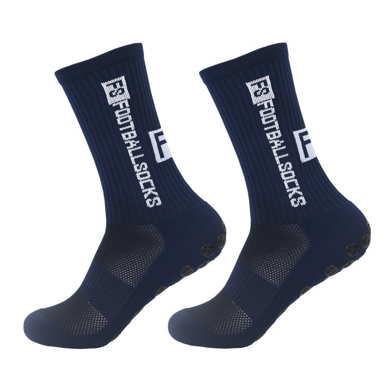 meias esportivas antiderrapantes azul escuro