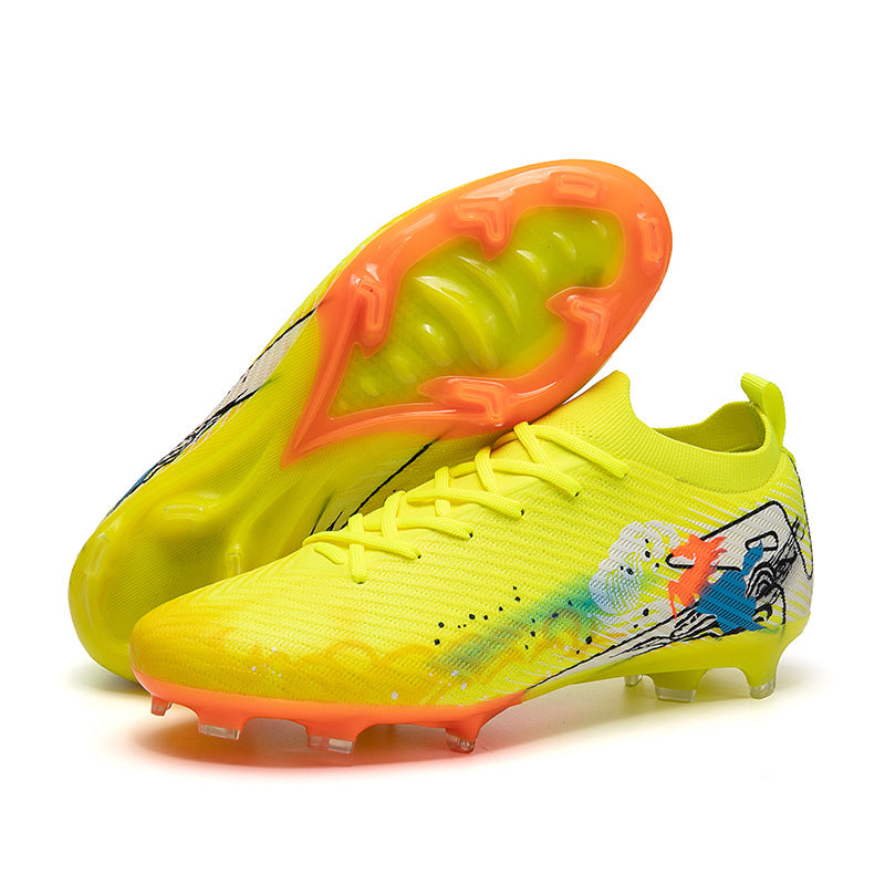 Cross-Border Large Size Football Shoes for Men, Youth Football Shoes, Student Girls' Tf Cleat Football Shoes, Ag Long Spike Football Shoes, Foreign Trade Wholesale