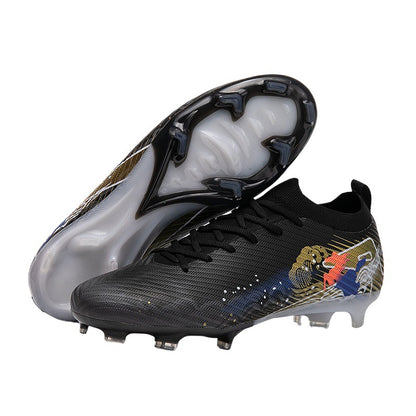 Cross-Border Large Size Football Shoes for Men, Youth Football Shoes, Student Girls' Tf Cleat Football Shoes, Ag Long Spike Football Shoes, Foreign Trade Wholesale