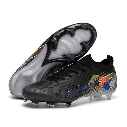 Cross-Border Large Size Football Shoes for Men, Youth Football Shoes, Student Girls' Tf Cleat Football Shoes, Ag Long Spike Football Shoes, Foreign Trade Wholesale