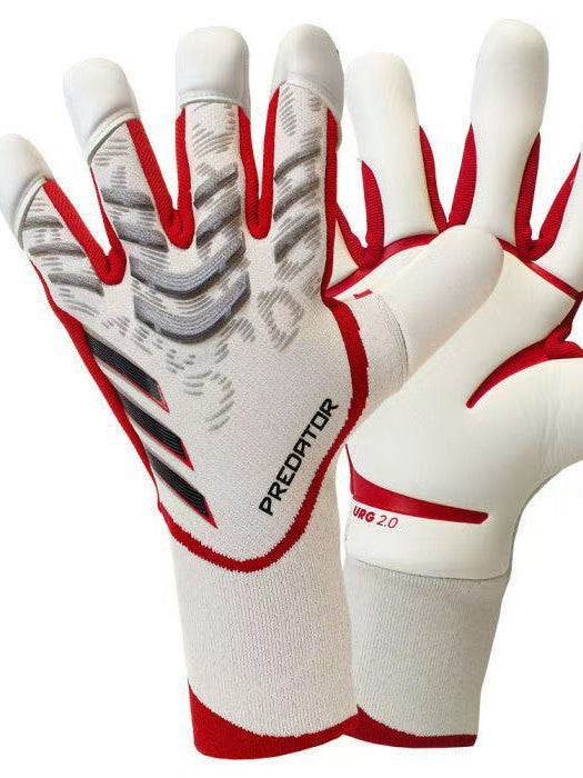 New high matching natural latex half pipe finger reverse bag wear-resistant breathable football gloves professional goalkeeper gloves